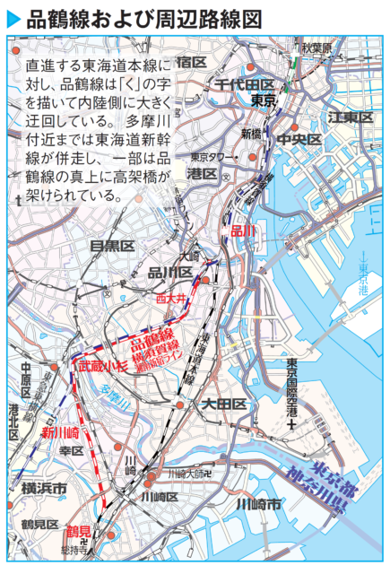 品鶴線は貨物幹線のおもかげが残る鉄道線