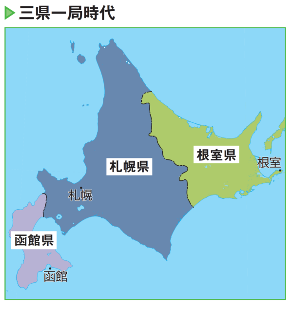 北海道開拓への道のり③:開拓使の廃止で北海道は3つの県に分割