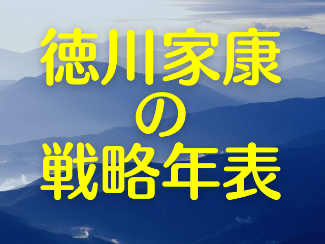 徳川家康の戦略年表~織田家臣従時代~天下統一まで