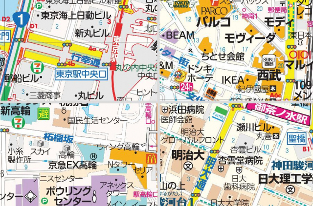 紙の地図とWEB地図は何が違う?紙の地図から読み解く「街のカラー」