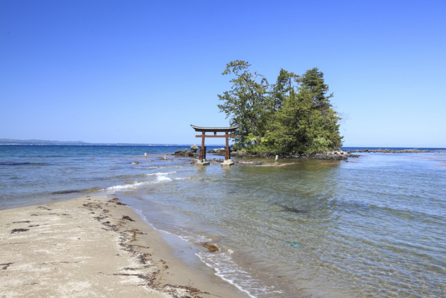 恋路海岸の「恋路火祭り」