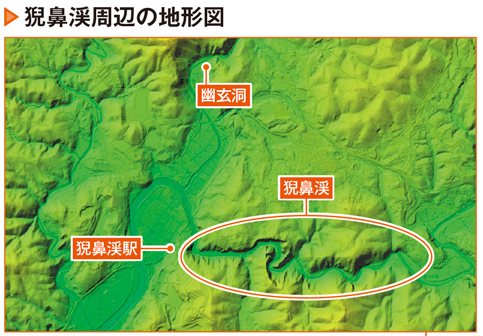 猊鼻渓の地質学的特徴