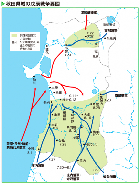 秋田戦争で多大な被害を被った久保田藩～戊辰戦争で奥羽越列藩