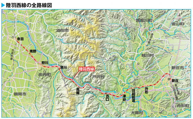 陸羽西線の路線
