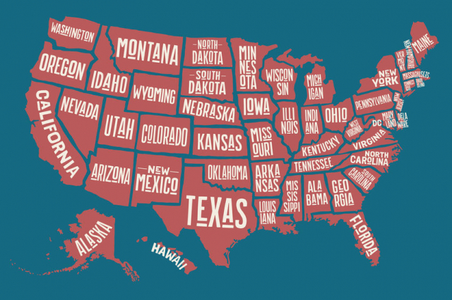 アメリカの人口を州別にランキング!上位3州が総人口の三割を占め、下位10州は総人口のわずか3%という現実