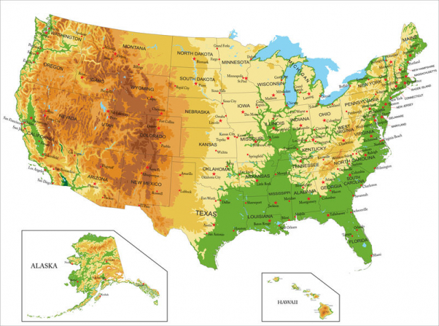 アメリカの面積を州別にランキング!アメリカはどのくらい広い?日本の面積と比べてみよう